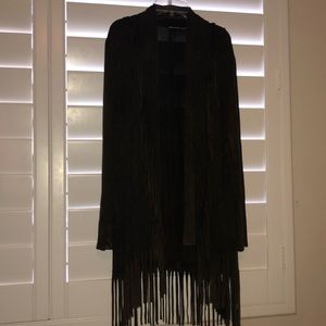 T party fringe cardigan